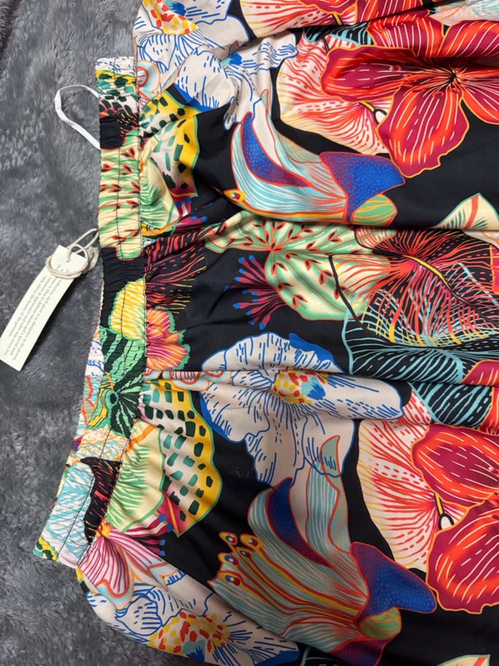Christian Siriano Multicolor Tropical Floral Print Skirt - Picture 2 of 9